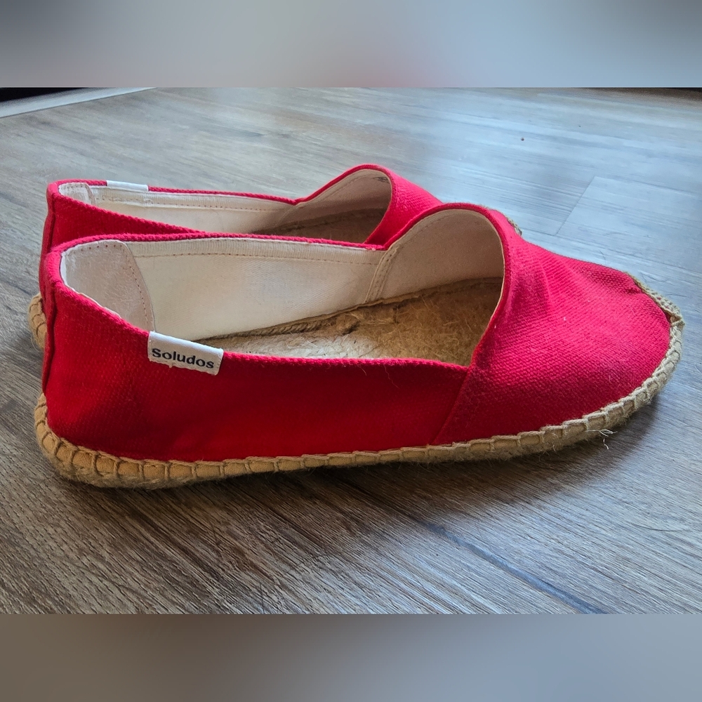 Soludos Bright Red Espadrilles for Women - Picture 2 of 7